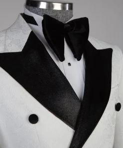 &New White Velvet Collar Tuxedo 12 &New White Velvet Collar Tuxedo -Jm Menswear PHOTO 2023 05 10 11 40 15