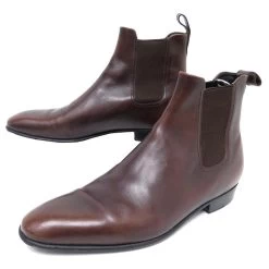 JM WESTON BOOTS CHELSEA LE CAMBRE BOOTS 431 10.5D 44.5 LEATHER SHOES Brown