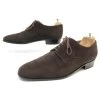 JM WESTON SAVILE MANUFACTURE SHOES 575 SUEDE DERBY 8.5E 42.5 L SHOES Brown