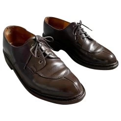 JM Weston Half-width Derbies With Golf Sole - Vintage T. 7 E (is 41) Dark Brown