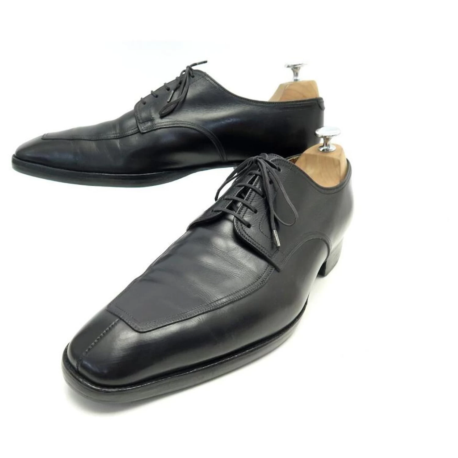 JM WESTON DERBY BEAUBOURG SHOES 9.5E 43.5 BLACK LEATHER SHOES 3 JM WESTON DERBY BEAUBOURG SHOES 9.5E 43.5 BLACK LEATHER SHOES