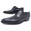 JM WESTON DERBY BLACK LEATHER SHOES 10.5C 44.5 BLACK LEATHER SHOES