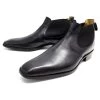 JM WESTON INFORMAL SHOES 457 8D 42 BLACK LEATHER CHELSEA LOW BOOT