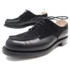 JM WESTON LE GOLF SHOES 641 8D 42 BLACK LEATHER AND SUEDE DERBY SHOES