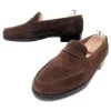 JM WESTON LOAFERS 180 5.5D 40.5 BROWN SUEDE SUEDE SHOES