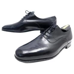 JM WESTON RICHELIEU SHOES 307 10D 44 BLACK GOAT LEATHER SHOES