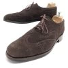 JM WESTON RICHELIEU SHOES 376 Flowered Tip 6D 40 BROWN SUEDE SHOES -Jm Menswear jm weston richelieu shoes 376 flowered tip 6d 40 brown suede shoes