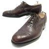 JM WESTON RICHELIEU SHOES 410 Flowered Tip 7.5D 41.5 BROWN LEATHER SHOES -Jm Menswear jm weston richelieu shoes 410 flowered tip 75d 415 brown leather shoes