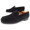 JM WESTON SHOES 180 6.5E 40.5 L 41 BLACK SUEDE LOAFERS SHOES -Jm Menswear jm weston shoes 180 65e 405 l 41 black suede loafers shoes