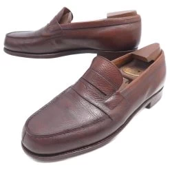 JM WESTON SHOES 180 Church´s Loafers 6.5b 40.5 FINE BROWN LEATHER + SHOES