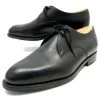 JM WESTON SHOES 371 Derby 2 Carnations 8.5D 42.5 BLACK LEATHER + SLEEVES -Jm Menswear jm weston shoes 371 derby 2 carnations 85d 425 black leather sleeves