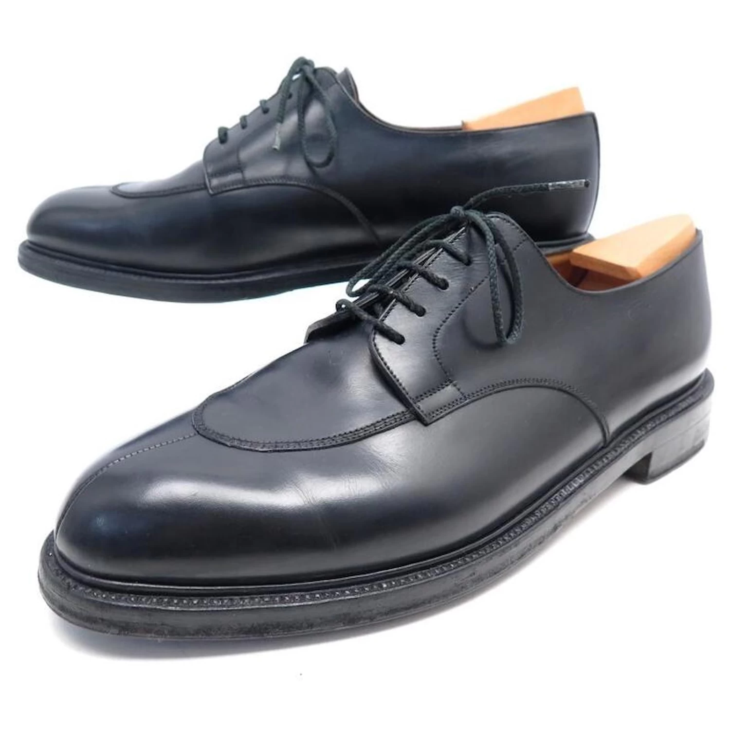 JM WESTON SHOES 598 DERBY HALF HUNTING 10.5D 44.5 BLACK LEATHER SHOES 3 JM WESTON SHOES 598 DERBY HALF HUNTING 10.5D 44.5 BLACK LEATHER SHOES